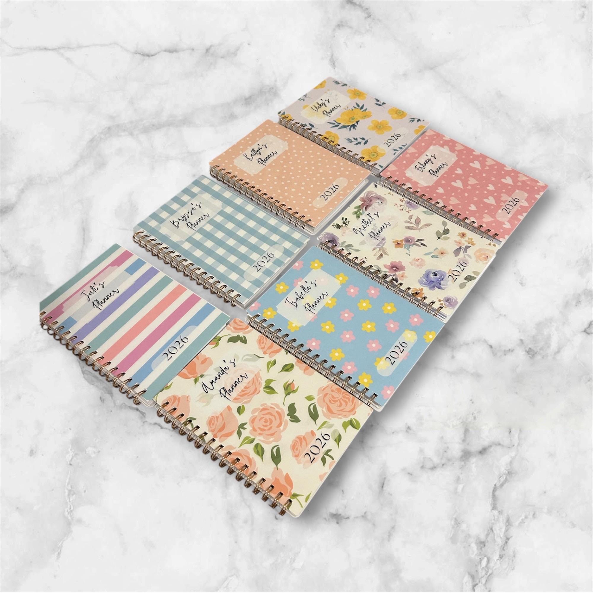 Personalized A5 Planner | 12 Month | Coil Bound | Choose Your Cover & Start Month