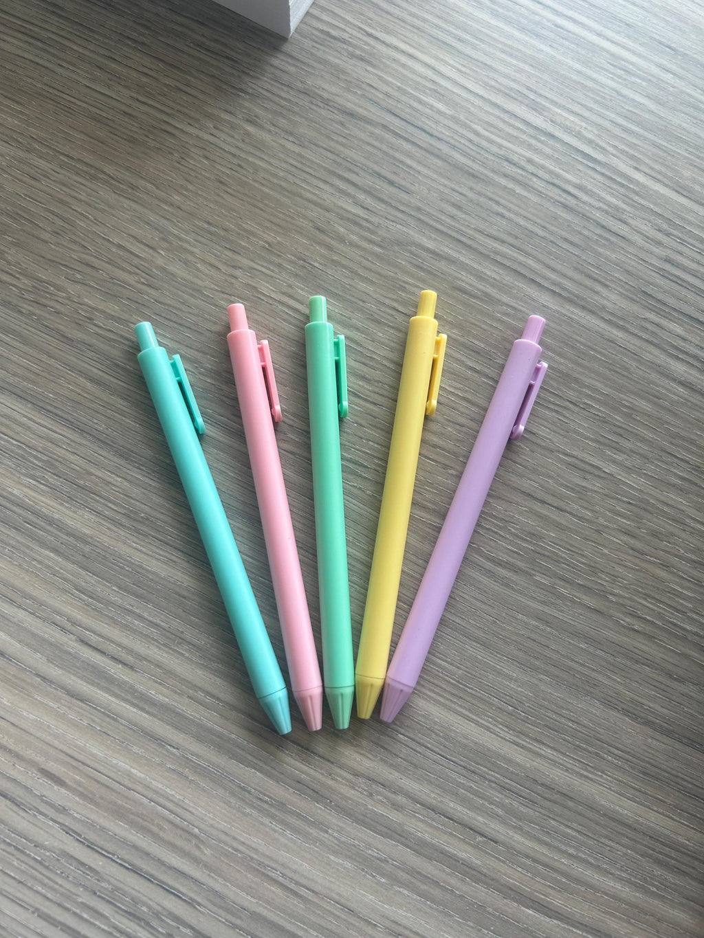 Macaron Gel Pens – Pastel, 5-Pack Black Ink