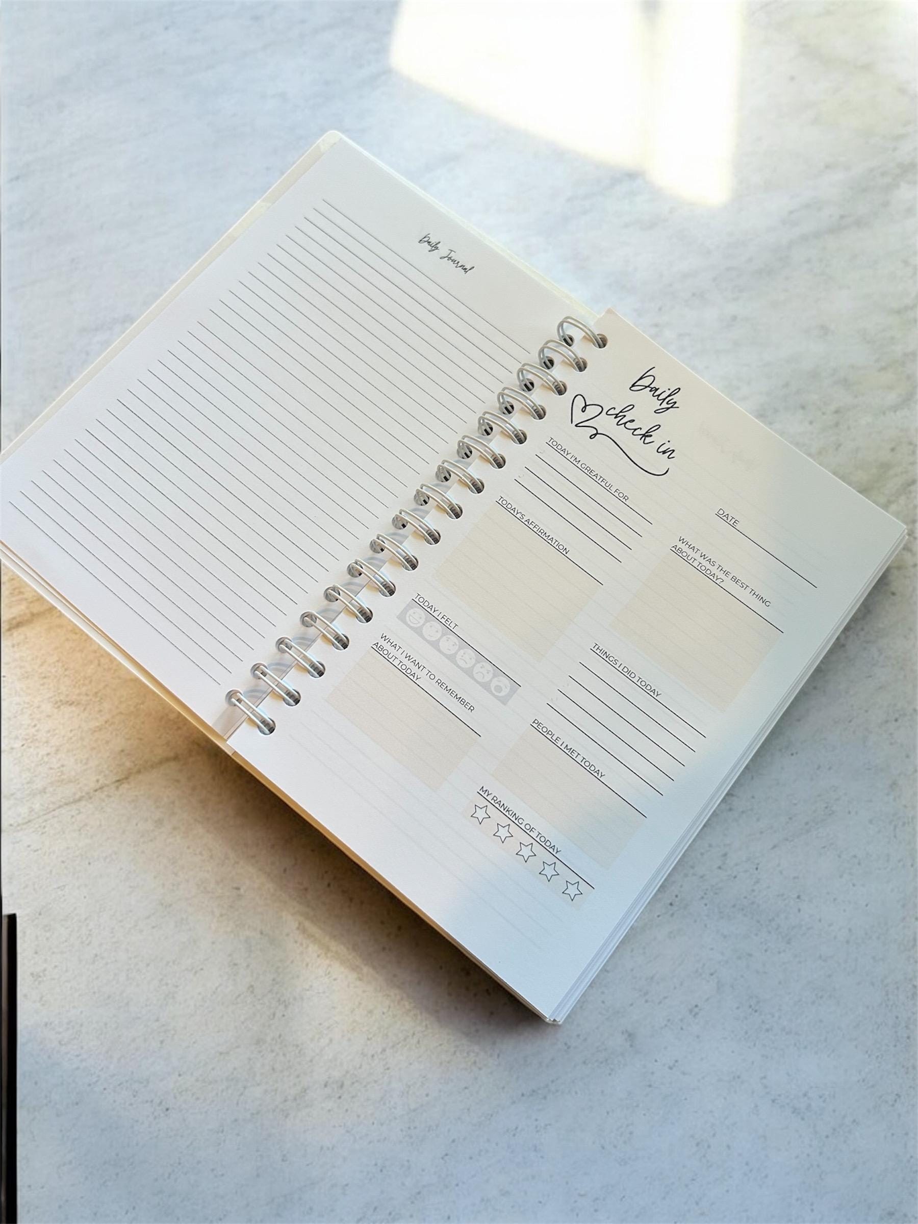 Daily Reflection Journal: A5 Guided Mood Tracker for Self-Care