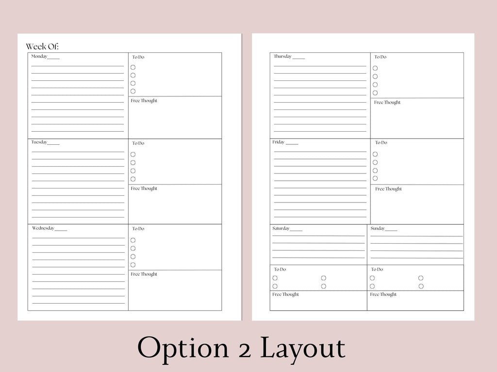 Undated 12-Month College Planner | Academic Semester Organizer with Personalized Cover & Tabs