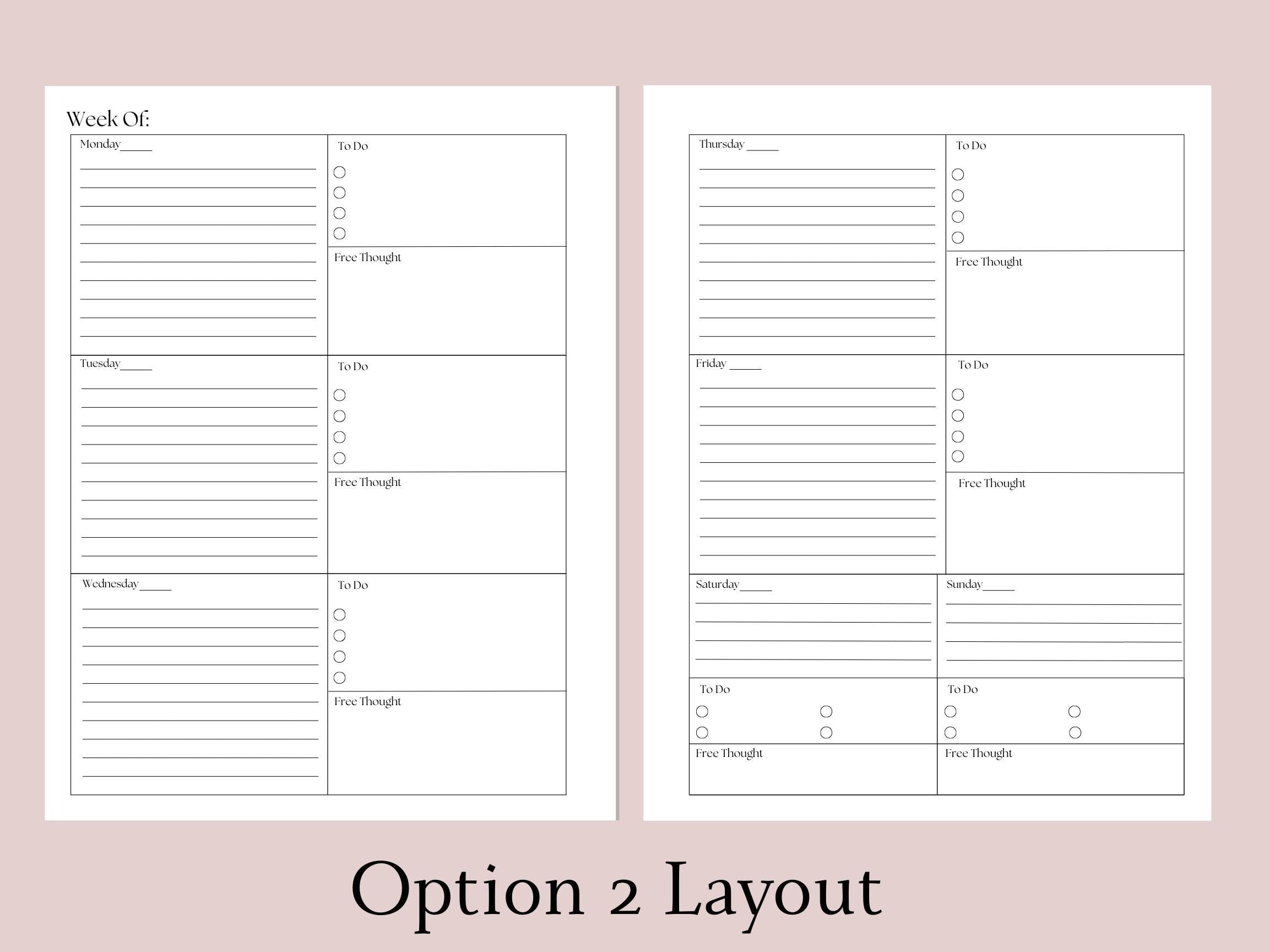 Undated 12-Month College Planner | Academic Semester Organizer with Personalized Cover & Tabs