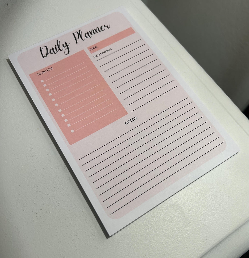A5 Daily Planner Notepad | Minimalist To-Do List & Desk Pad