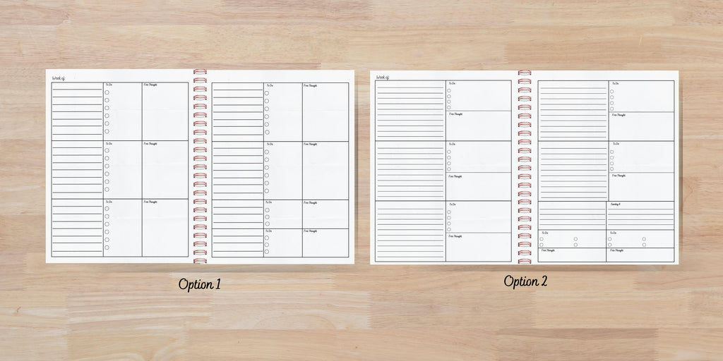 Undated Planner | A5, 8x10 & Letter | Horizontal & Vertical Layouts | 14 Cover Options | Rose Gold Coil