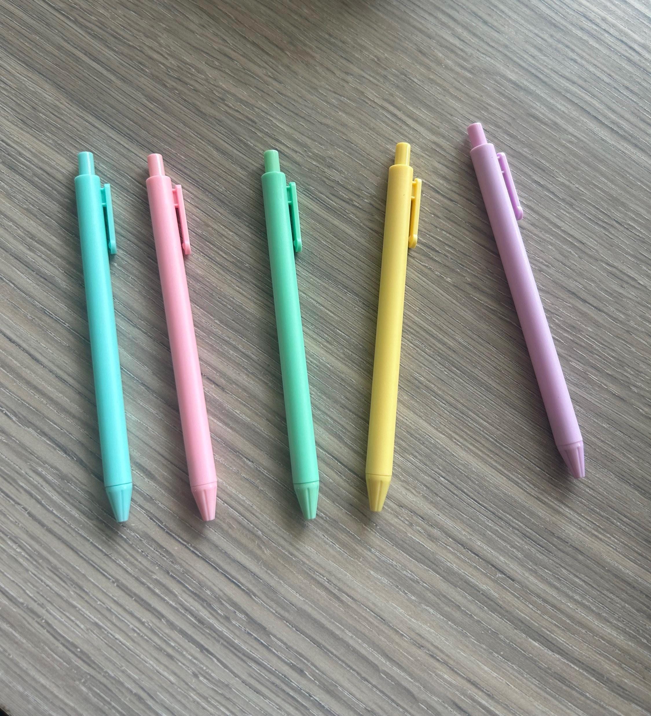 Macaron Gel Pens – Pastel, 5-Pack Black Ink