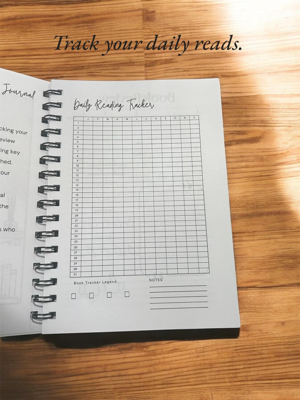 A5 Book Review Journal | Minimalist Reading Log for Book Lovers