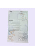 Floral Daily Planner Notepad | A5 Undated | To-Do List, Gratitude & Habit Tracker
