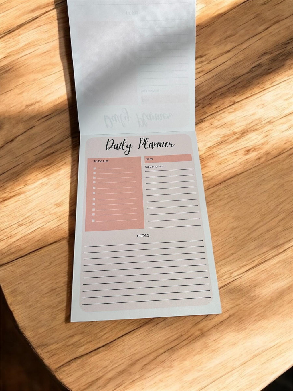 A5 Daily Planner Notepad | Minimalist To-Do List & Desk Pad
