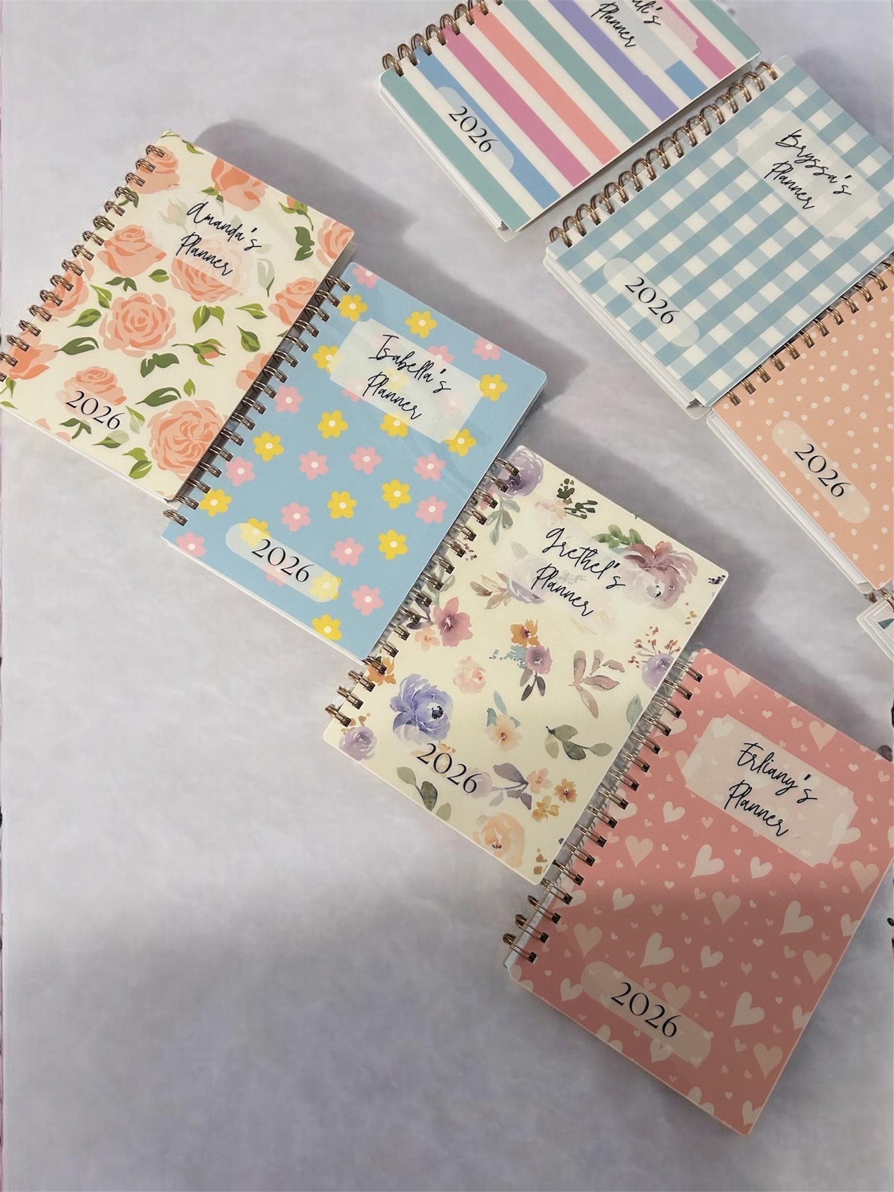 Personalized Planner 8x10 | 12 Month | Coil Bound | Choose Your Cover & Start Month