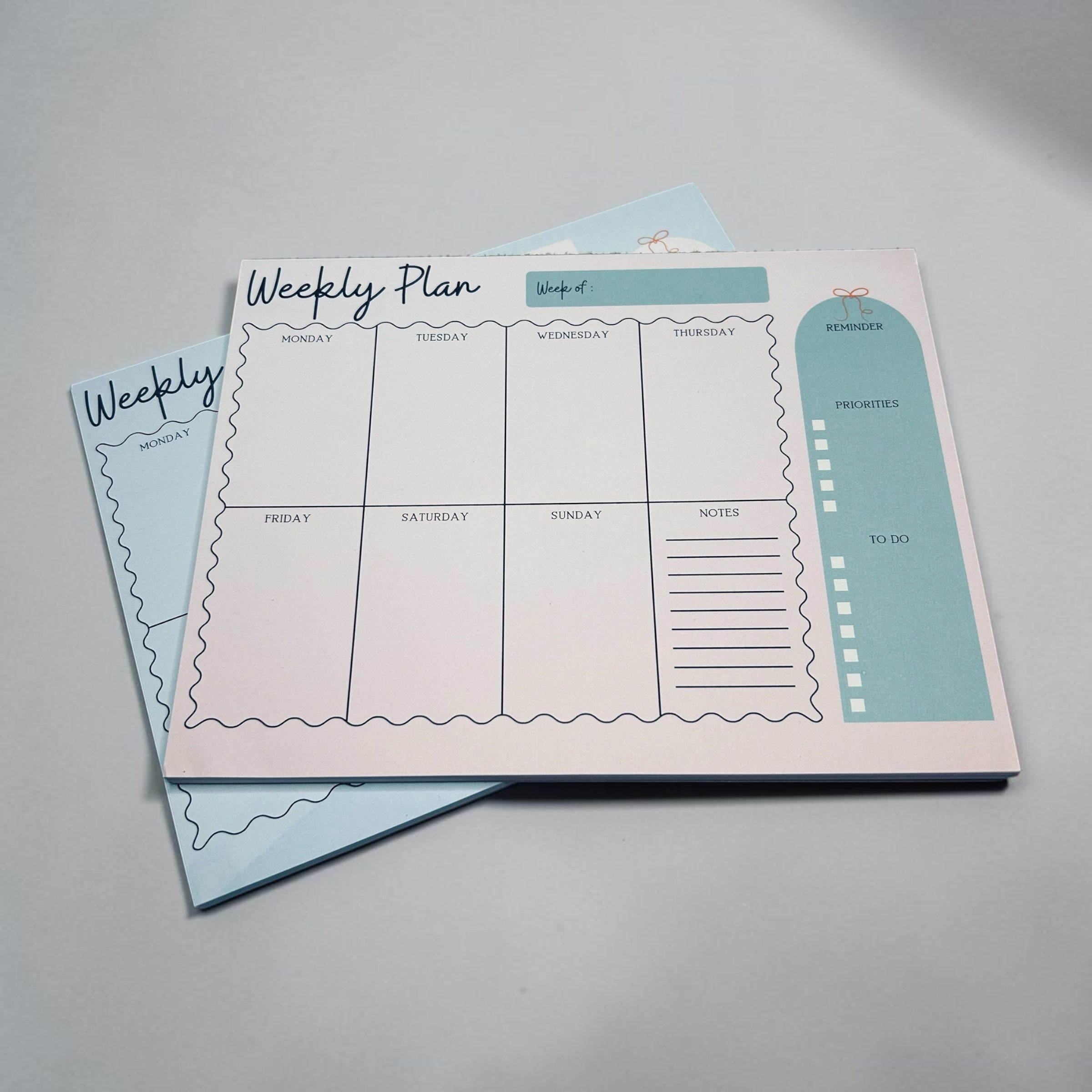 Plan Your Week Notepad | Weekly Overview Desk Pad | Undated Schedule Organized with Notes & Reminders