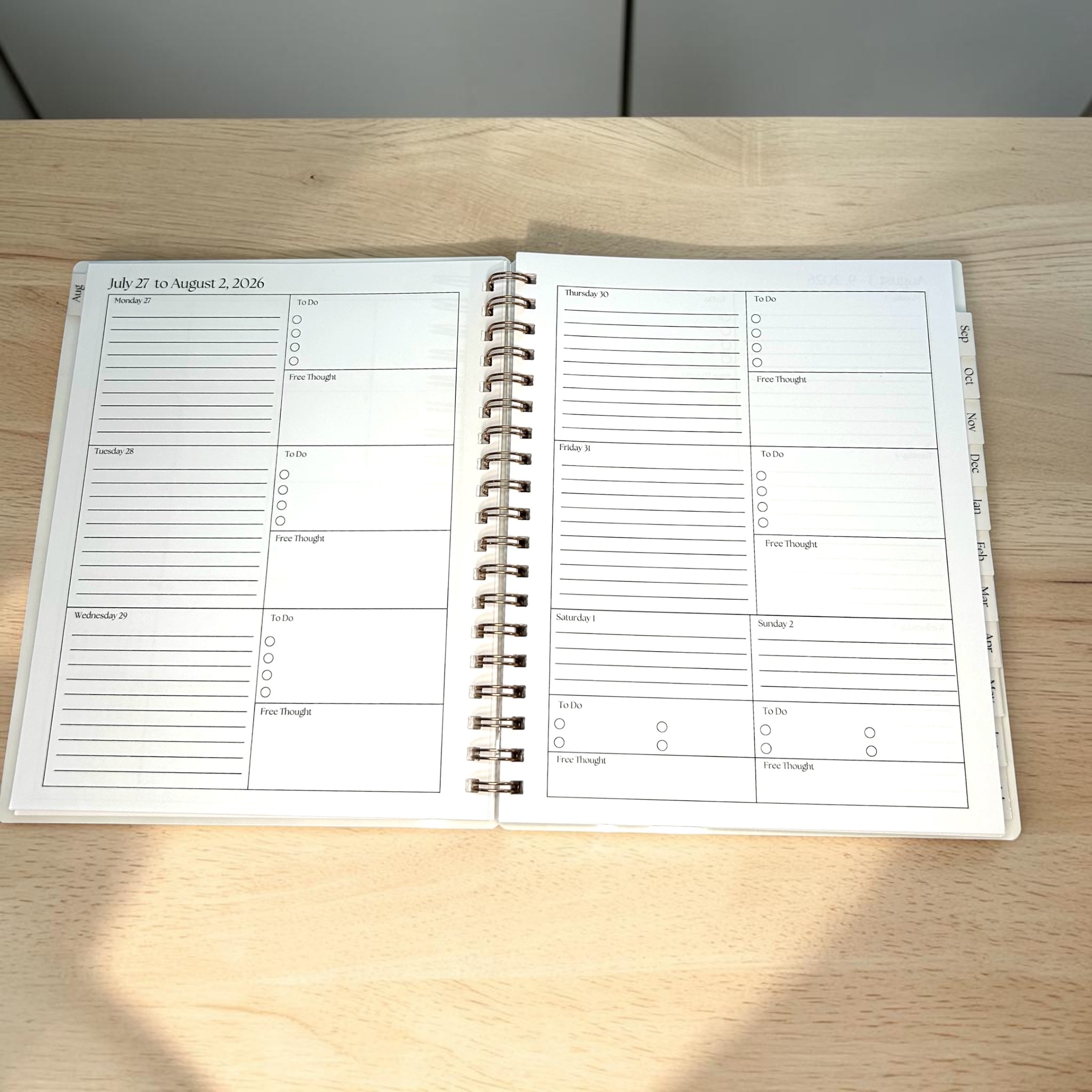 18 Month Academic Planner | Personalized College Student Schedule (Choose Start Month)