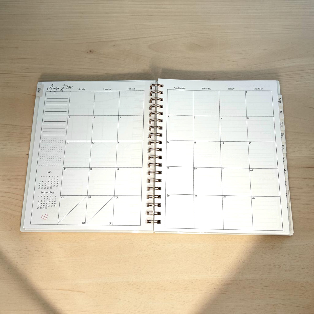 18 Month Academic Planner | Personalized College Student Schedule (Choose Start Month)