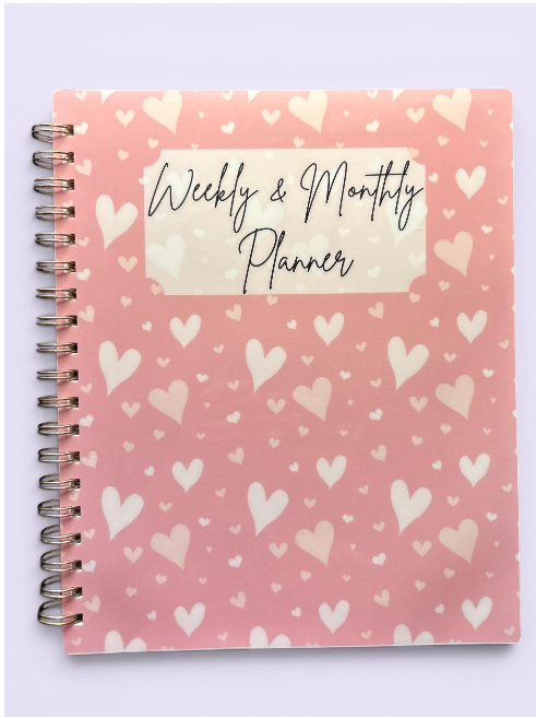 Undated Planner | A5, 8x10 & Letter | Horizontal & Vertical Layouts | 14 Cover Options | Rose Gold Coil