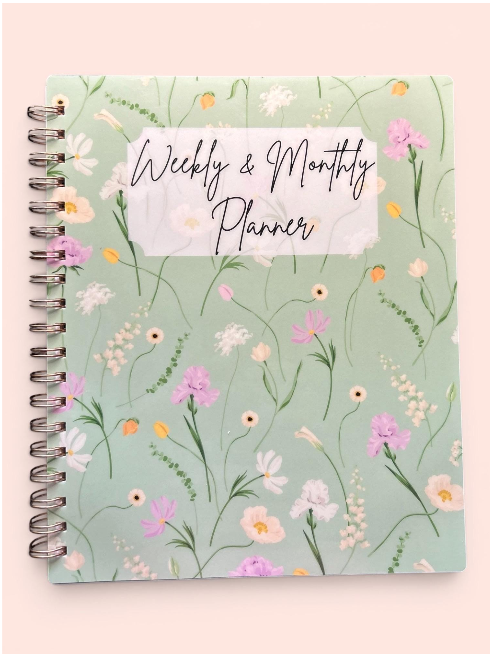 Undated Planner | A5, 8x10 & Letter | Horizontal & Vertical Layouts | 14 Cover Options | Rose Gold Coil