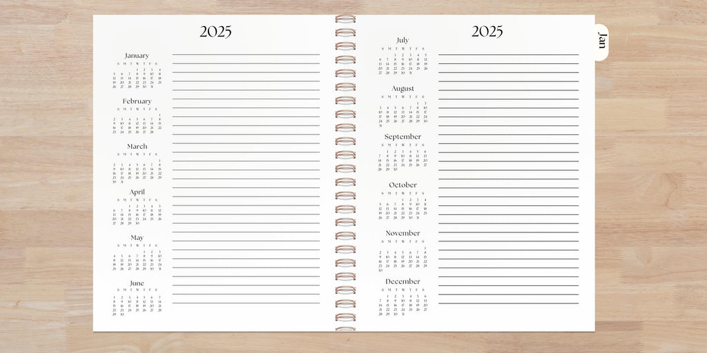 Personalized A5 Planner | 18 Month | Coil Bound | Choose Your Cover & Start Month