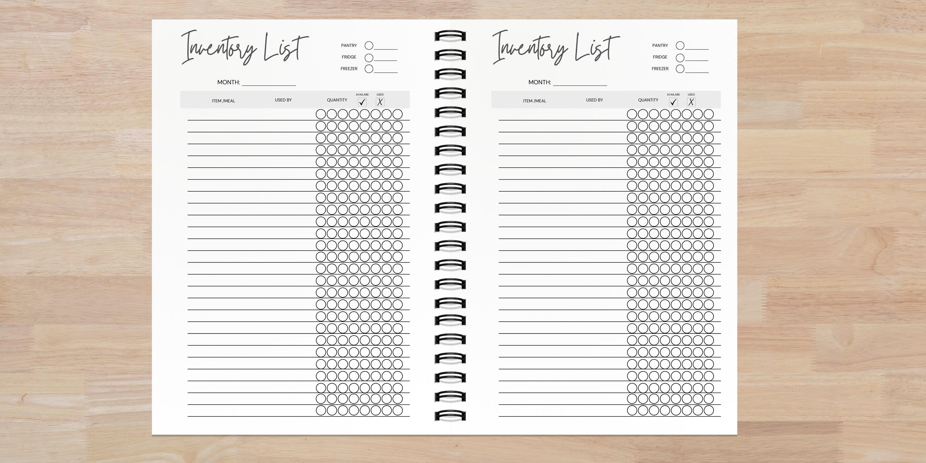 A5 Weekly Meal Planner Journal | Handmade Meal Prep Notebook