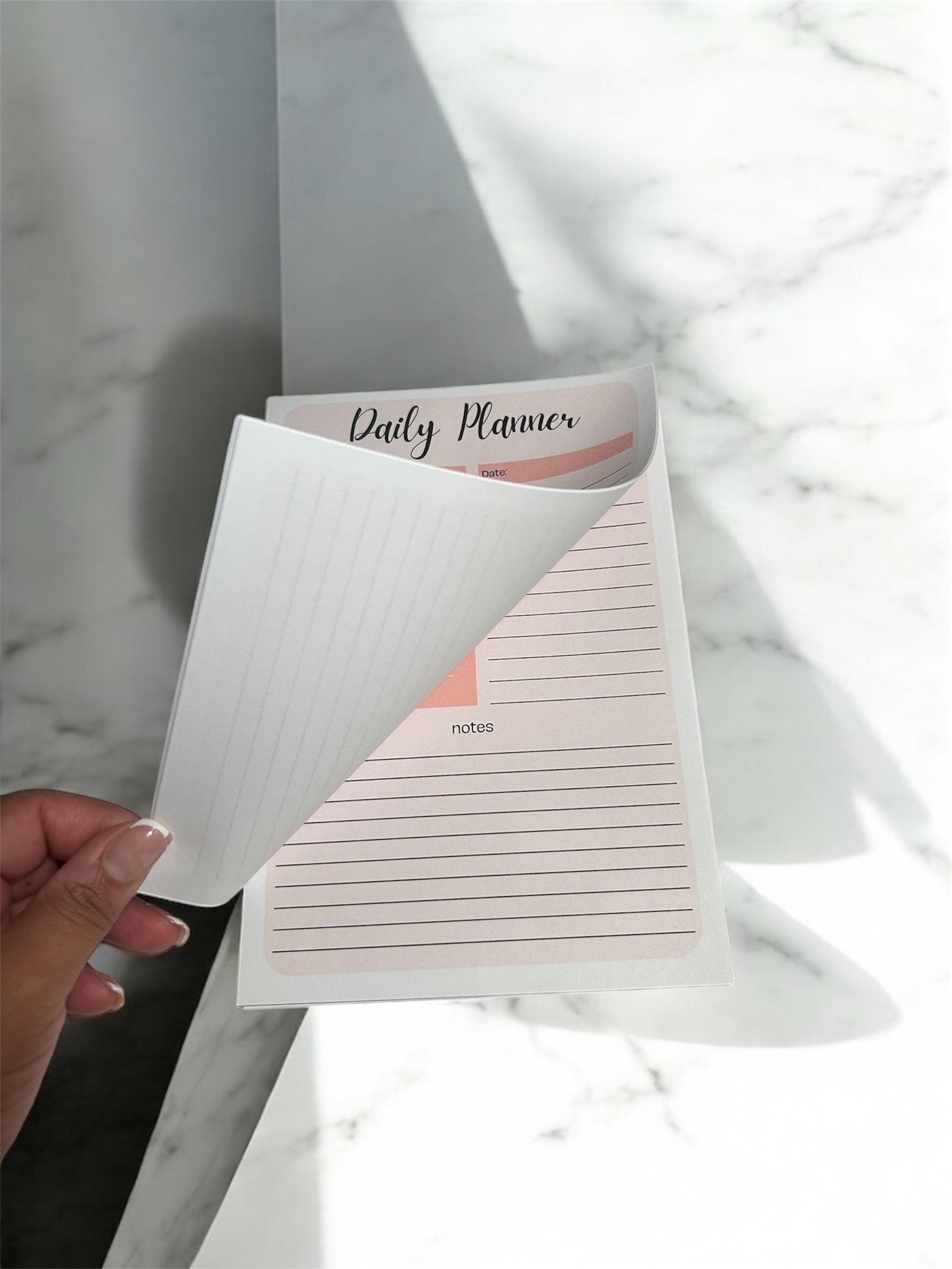 A5 Daily Planner Notepad | Minimalist To-Do List & Desk Pad