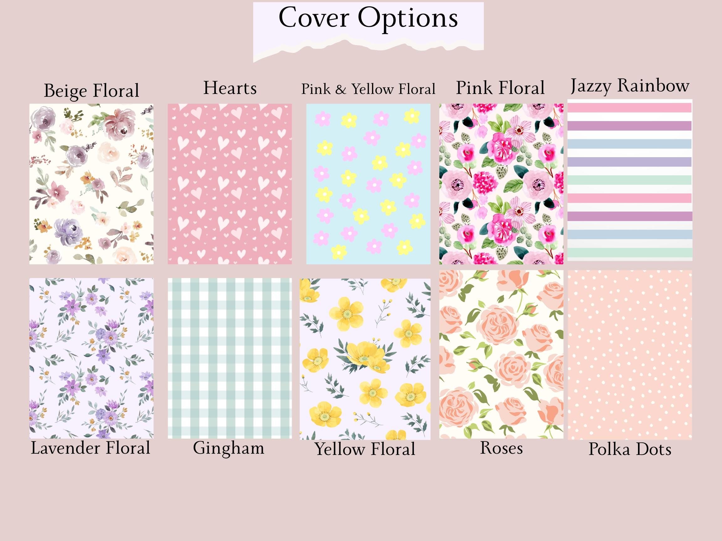 Personalized Planner | 12 Month | A5, 8x10 & Letter | Choose Your Cover & Start Month