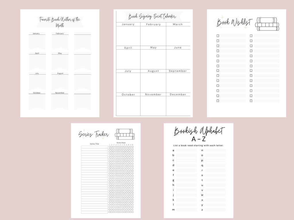 Personalized Reading Journal 8x10 | Book Tracker, Reading Log & Goals