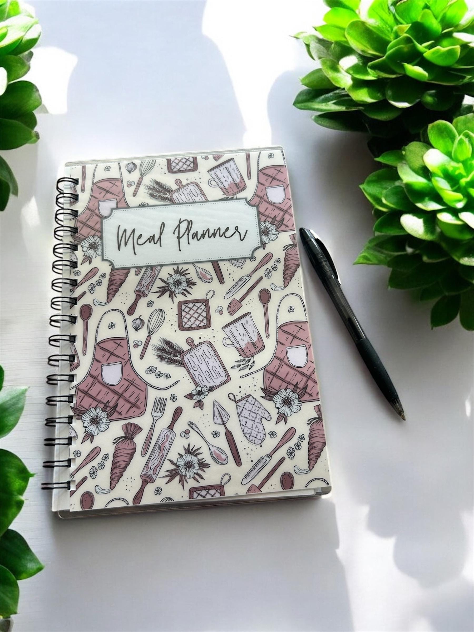 A5 Weekly Meal Planner Journal | Handmade Meal Prep Notebook
