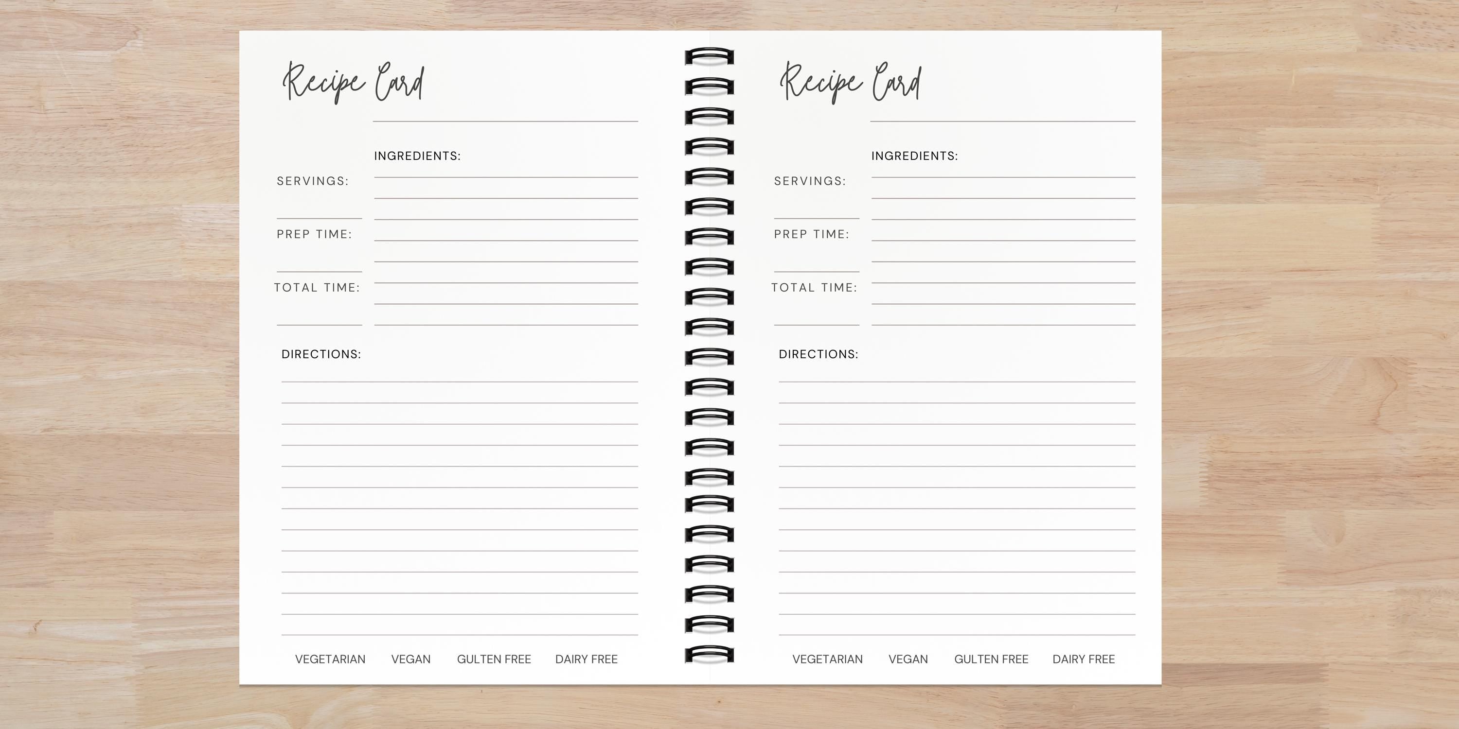 A5 Weekly Meal Planner Journal | Handmade Meal Prep Notebook