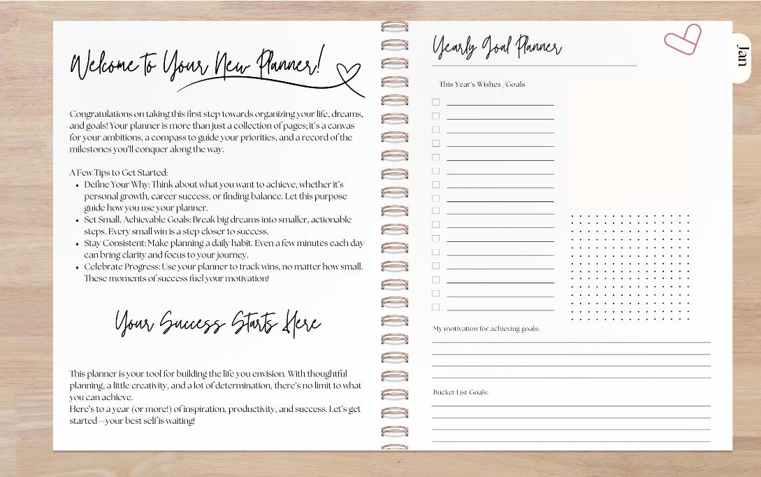 2026-2027 18 Month Planner | Weekly Monthly Agenda | Choose Start Month | A5, 8x10, Letter