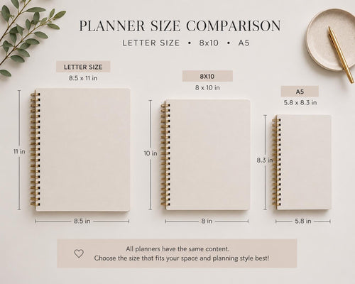 2026-2027 Personalized Planner | 12 Month | Choose Start Month | Weekly & Monthly | Coil Bound Tabs